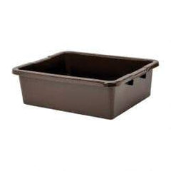 Rubbermaid - 7.1 Gal, Brown Polyethylene Tote Container - Nesting, 21-1/2" Long x 17.1" Wide x 7" High - Caliber Tooling