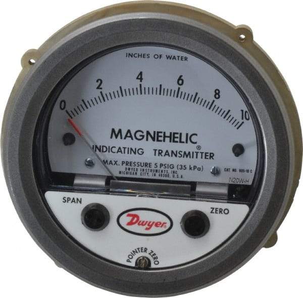 Dwyer - 25 Max psi, Differential Pressure Transmitter with Indication - 1/8" Thread - Caliber Tooling