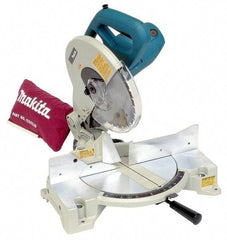 Makita - 15 Amp, 115 Volt, 4,600 RPM, 45° Left Single Bevel Miter Saw - 5/8" Arbor, 10" Blade Diam - Caliber Tooling