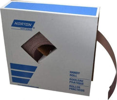 Norton - 2" x 50 Yd 180 Grit Aluminum Oxide Cloth Roll - Very Fine Grade, J Weighted Backing - Caliber Tooling