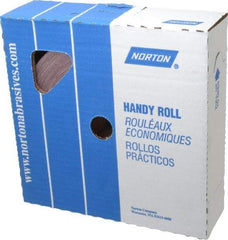 Norton - 2" x 50 Yd 240 Grit Aluminum Oxide Cloth Roll - Very Fine Grade, J Weighted Backing - Caliber Tooling