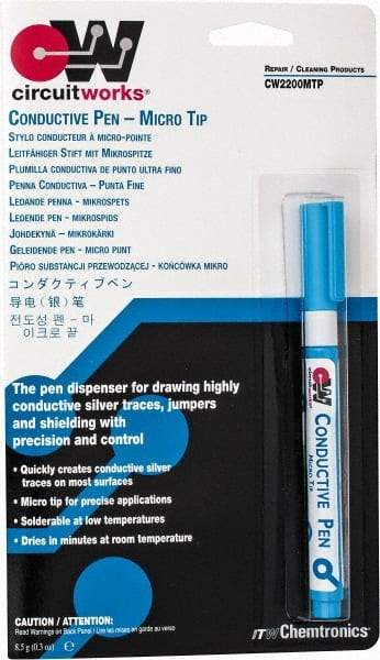 Chemtronics - 0.3 Ounce Pen Conductive Pen - Flammable - Caliber Tooling