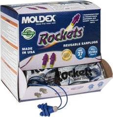 Moldex - Metal Detectable, Reusable, Corded, 27 dB Earplugs - Blue - Caliber Tooling