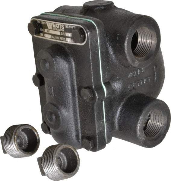 Watts - 4 Port, 1" Pipe, Cast Iron Float & Thermostatic Steam Trap - 15 Max psi - Caliber Tooling