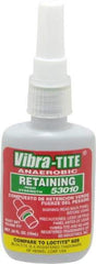 Vibra-Tite - 10 mL Bottle, Green, High Strength Liquid Retaining Compound - Series 530, 24 hr Full Cure Time, Hand Tool Removal - Caliber Tooling