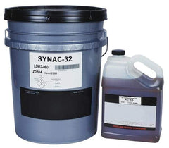 Lubriplate - 5 Gal Pail, ISO 32, SAE 10, Air Compressor Oil - 155 Viscosity (SUS) at 100°F, 46 Viscosity (SUS) at 210°F, Series SYNAC 32 - Caliber Tooling