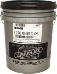 Lubriplate - 5 Gal Pail, ISO 100, SAE 30, Air Compressor Oil - 430 Viscosity (SUS) at 100°F, 63 Viscosity (SUS) at 210°F, Series AC-2A - Caliber Tooling