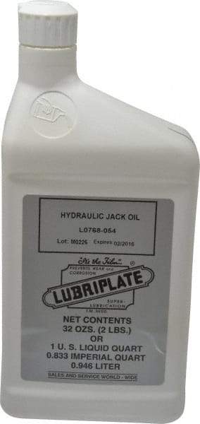 Lubriplate - 1 Qt Bottle Petroleum Oil Hydraulic Oil - SAE 10, ISO 32 - Caliber Tooling