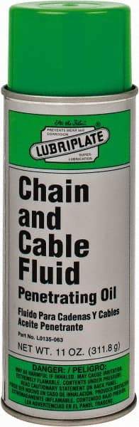 Lubriplate - 12 oz Aerosol General Purpose Chain & Cable Lubricant - 32 ISO Grade - Caliber Tooling