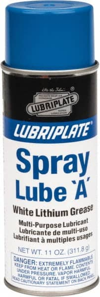 Lubriplate - 12 oz Aerosol Lithium General Purpose Grease - White, 150°F Max Temp, NLGIG 1, - Caliber Tooling