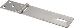 Made in USA - 1.88" Long x 8-3/4" Wide, Hasp - Stainless Steel - Caliber Tooling