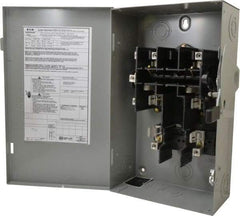 Eaton Cutler-Hammer - 60 Amp, 240 VAC, 2 Pole Fused Safety Switch - NEMA 1, 1 Phase, 3 to 10 hp at 240 VAC (Single Phase), 7-1/2 to 15 hp at 240 VAC (Triple Phase), DPST Contact Form - Caliber Tooling