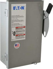 Eaton Cutler-Hammer - 30 Amp, 240 VAC, 3 Pole Nonfused Safety Switch - NEMA 3R, 3 Phase, 3 hp at 240 VAC (Single Phase), 7-1/2 hp at 240 (Triple Phase), 3PST Contact Form - Caliber Tooling