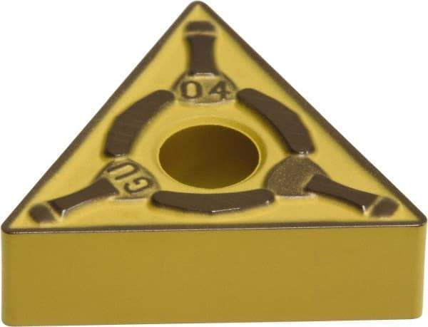 Sumitomo - TNMG433 EGU Grade AC830P Carbide Turning Insert - Al2O3 Finish, 60° Triangle, 1/2" Inscr Circle, 3/16" Thick, 3/64" Corner Radius - Caliber Tooling