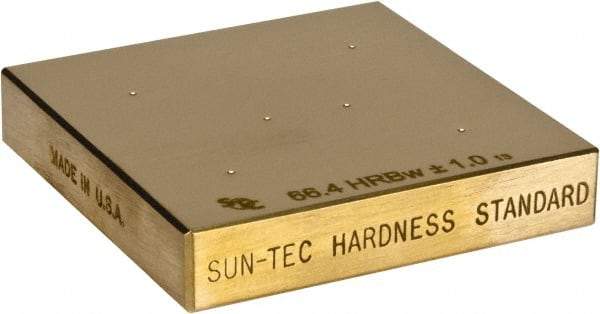 Made in USA - Rockwell A Scale, Hardness Calibration Test Block - A60 Hardness, Low Hardness Range Description, 2 Piece - Caliber Tooling