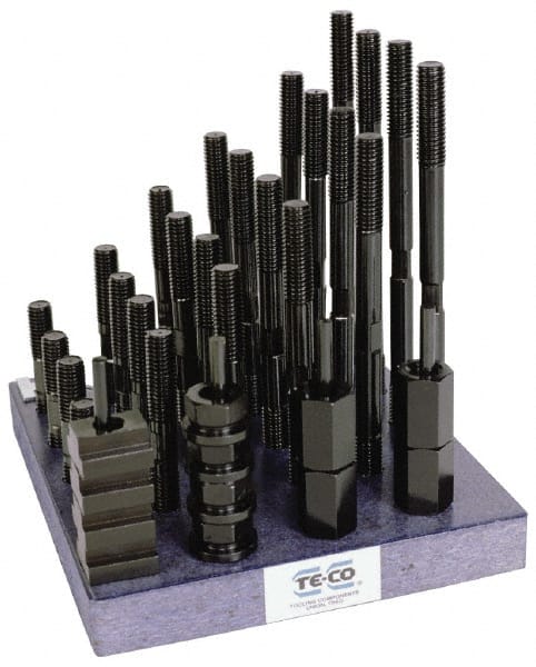 TE-CO - T-Nut & Stud Kits Stud Thread Sizes: 3/4-10 T-Slot Size (Inch): 1 - Caliber Tooling