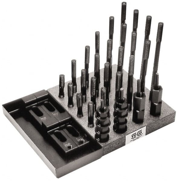 TE-CO - T-Nut & Stud Kits Stud Thread Sizes: 1-8 Number of Pieces: 41 - Caliber Tooling