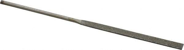 Value Collection - 5-1/2" OAL Fine Equalling Needle Diamond File - 13/64" Wide x 3/64" Thick, 2-3/4 LOC - Caliber Tooling