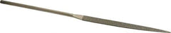 Value Collection - 5-1/2" OAL Fine Knife Needle Diamond File - 3/16" Wide x 1/16" Thick, 2-3/4 LOC - Caliber Tooling