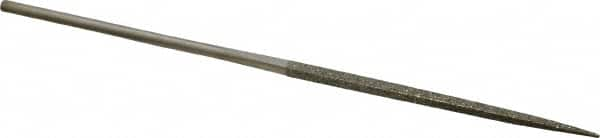 Value Collection - 5-1/2" OAL Coarse Square Needle Diamond File - 3/32" Wide x 3/32" Thick, 2-3/4 LOC - Caliber Tooling