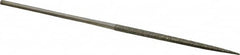 Value Collection - 5-1/2" OAL Coarse Square Needle Diamond File - 3/32" Wide x 3/32" Thick, 2-3/4 LOC - Caliber Tooling