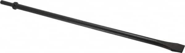 Value Collection - 3/4" Head Width, 18" OAL, Flat Chisel - Round Shank, Steel - Caliber Tooling