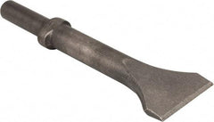 Made in USA - 2" Head Width, 9" OAL, Scaling Chisel - Round Drive, Round Shank, Alloy Steel - Caliber Tooling