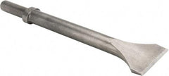 Made in USA - 2" Head Width, 12" OAL, Scaling Chisel - Round Drive, Round Shank, Alloy Steel - Caliber Tooling