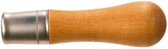 Nicholson - 4-1/8 Inch Long x 1-1/16 Inch Diameter File Handle - For Use with 4 and 6 Inch Files - Caliber Tooling