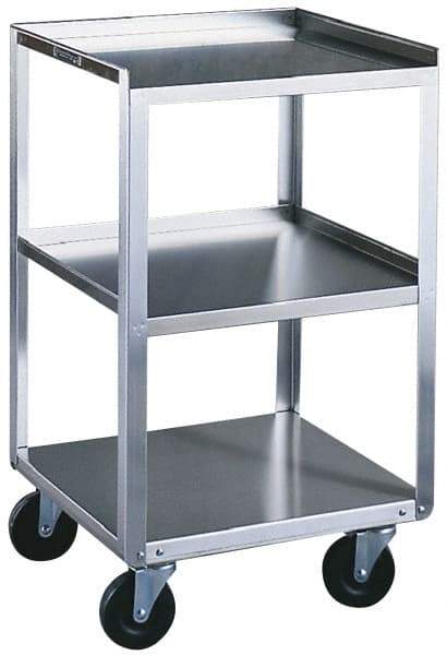 Made in USA - 16-3/4 Inches Wide x 33-1/8 Inches High x 18-3/4 Inches Deep Portable Mobile Equipment Stand - 300 Lbs. Load Capacity, 10-3/4 Inch Shelf Clearance - Caliber Tooling