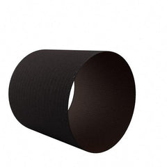 Made in USA - 80 Grit Aluminum Oxide Coated Spiral Band - 1-1/2" Diam x 1-1/2" Wide, Medium Grade - Caliber Tooling