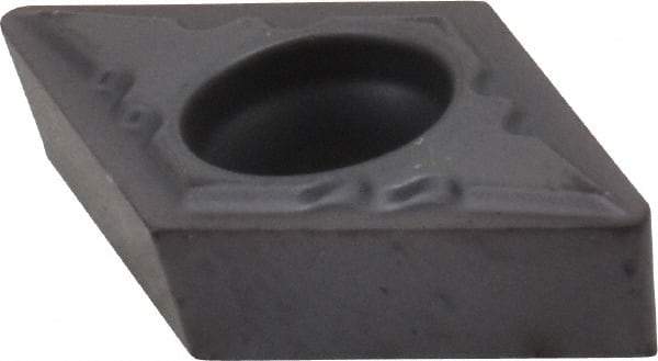 Kennametal - DCMT21.51 UF Grade KC5010 Carbide Turning Insert - TiAlN Finish, 55° Diamond, 1/4" Inscr Circle, 3/32" Thick, 1/64" Corner Radius - Caliber Tooling