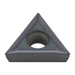 Kennametal - TPGT21.50.5 LF Grade KC5010 Carbide Turning Insert - TiAlN Finish, 60° Triangle, 1/4" Inscr Circle, 3/32" Thick, 0.008" Corner Radius - Caliber Tooling