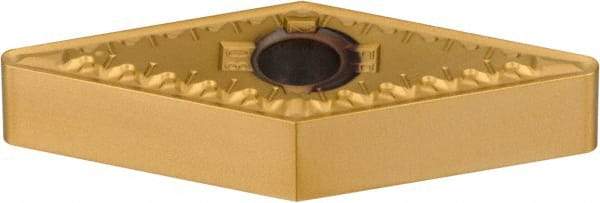 Kennametal - VNMG332 FP Grade KT315 Cermet Turning Insert - TiN/TiCN/TiN Finish, 35° Diamond, 3/8" Inscr Circle, 3/16" Thick, 1/32" Corner Radius - Caliber Tooling