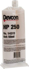 Devcon - 50 mL Cartridge Two Part Epoxy - 65 min Working Time, 3,200 psi Shear Strength, Series HP250 - Caliber Tooling