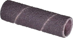 Made in USA - 50 Grit Aluminum Oxide Coated Spiral Band - 1/2" Diam x 2" Wide, Coarse Grade - Caliber Tooling