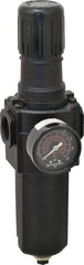 Norgren - 3/4" NPT Port Standard 1 Piece Filter/Regulator FRL Unit - Metal Bowl, 212 SCFM, 250 Max psi, 11.93" High x 3.15" Long, Automatic Drain - Caliber Tooling