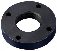 Keystone Threaded Products - 1.967-18 Int Thread, 1-1/4 - 1-1/2" Bar Diam, 4-1/4" Flange OD x 0.83" Thickness Precision Acme Mounting Flange - 4 Mounting Holes, Black Oxide Finish, Carbon Steel - Caliber Tooling