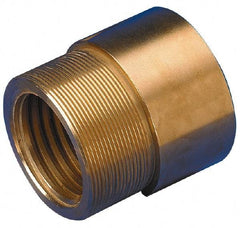 Keystone Threaded Products - 2.12" Long, 2.3" High, 0.81" Thread Length, Bronze, Right Hand, Round, Precision Acme Nut - 1.967-18 Thread Size, 2C Class of Fit - Caliber Tooling