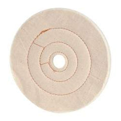 Dico - 8" Diam x 1/2" Thick Unmounted Buffing Wheel - Cushion Sewn, 1" Arbor Hole, Medium Density - Caliber Tooling