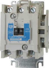 Eaton Cutler-Hammer - No Enclosure, 3 Pole, Electrically Held Lighting Contactor - 60 A at 480 V (Tungsten), 60 A at 600 V (Ballast or Mercury Vapor), 110 VAC at 50 Hz, 120 VAC at 60 Hz - Caliber Tooling