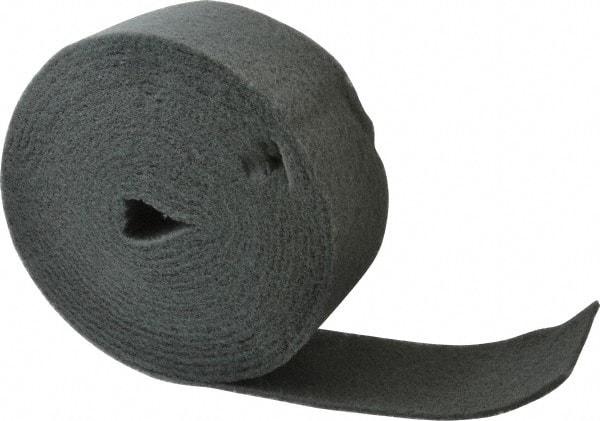 Superior Abrasives - 30' Long x 4" Wide Nonwoven Roll - Very Fine Grade, Gray, Silicon Carbide - Caliber Tooling