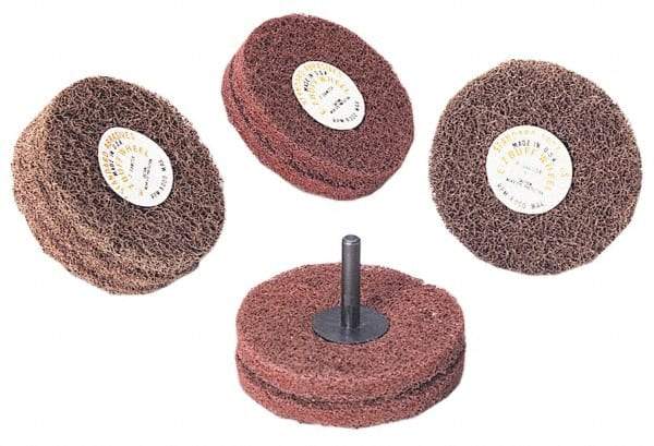 Standard Abrasives - 6" Diam, 1" Face Width, 1" Center Hole, Fine Grade, Silicon Carbide Deburring Wheel - Unitized, Medium/Hard Density 7 Grade, 6,000 RPM - Caliber Tooling