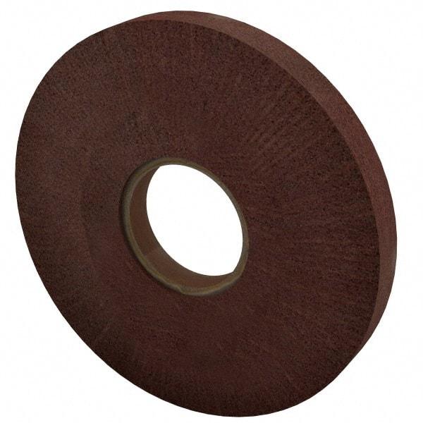 Made in USA - 8" Diam 220 Grit Aluminum Oxide Unmounted Flap Wheel - 3" Hole, 1" Wide, Density 7, Nonwoven, Grade Very Fine, 3,200 Max RPM - Caliber Tooling