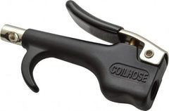 Coilhose Pneumatics - Safety Nickel Tipped Thumb Lever Blow Gun - 1/4 NPT, Zinc - Caliber Tooling