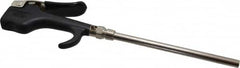 Coilhose Pneumatics - Safety Extension Tube Thumb Lever Blow Gun - 1/4 NPT, 6" Tube Length, Zinc - Caliber Tooling