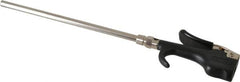 Coilhose Pneumatics - Safety Extension Tube Thumb Lever Blow Gun - 1/4 NPT, 8" Tube Length, Zinc - Caliber Tooling