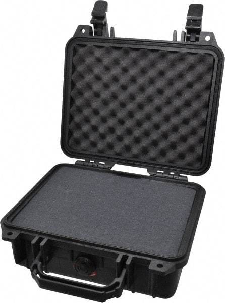 Pelican Products, Inc. - 9-11/16" Wide x 4-7/8" High, Clamshell Hard Case - Black, Structural Resin - Caliber Tooling