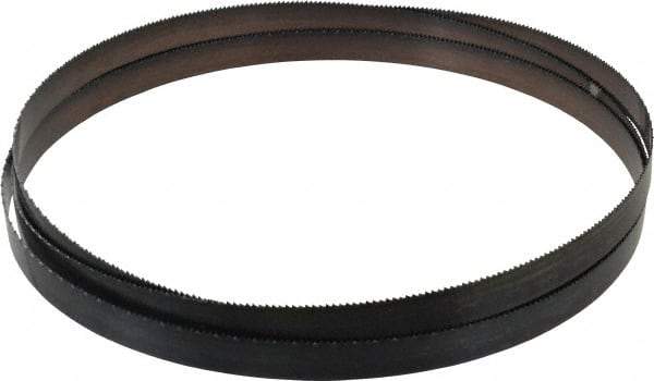 Disston - 10 TPI, 9' Long x 3/4" Wide x 0.032" Thick, Welded Band Saw Blade - Carbon Steel, Toothed Edge, Raker Tooth Set, Flexible Back, Contour Cutting - Caliber Tooling