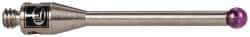 Renishaw - 0.0787 Inch Ball Diameter, Stainless Steel Stem, M2 Thread, Ruby Point Ball Tip CMM Stylus - 0.5512 Inch Working Length, 0.05 Inch Stem Diameter, 0.7874 Inch Overall Length - Caliber Tooling